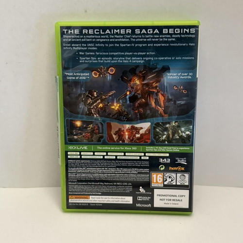 Halo 4 Xbox 360 promotional copy used