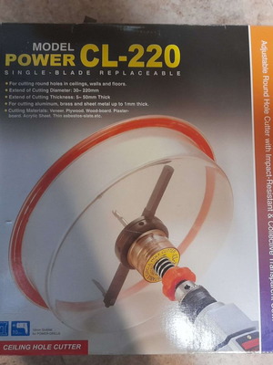 Gypsum board hole saw new with 30-220mm cutting diameter 5-50mm depth CL-220