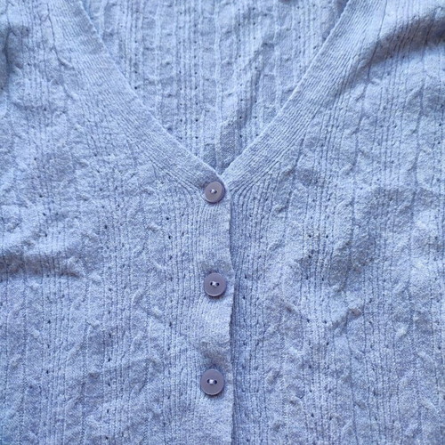 Wool cardigan thin small unused purple Stradivarius