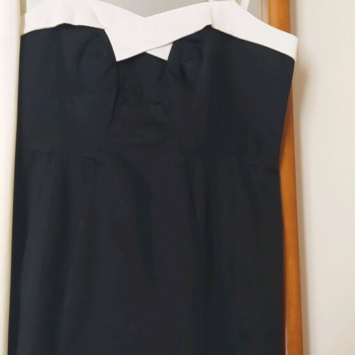 Sarah Lawrence dress black with white straps like new