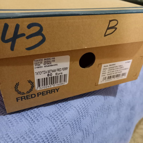 Fred Perry men's shoes size 43 falcon grey like new