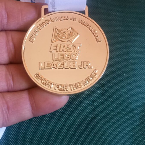 Set of 2 Official LEGO Robotics Medals FLL FLL Jr. 2015 & 2017 like new
