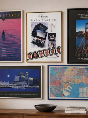 Art prints used, pack of 5 large size 90s posters