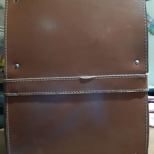 Pycb film projector used, with leather case and 3 children's cartoons