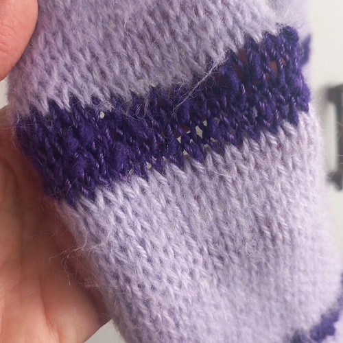Handmade purple scarf, 1.80m long