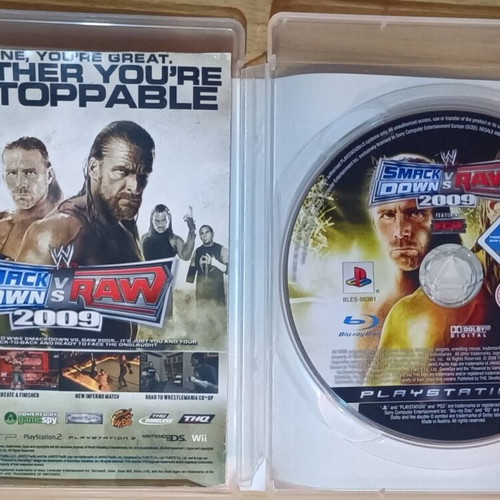 Smack VS Raw 2009 used Sony game