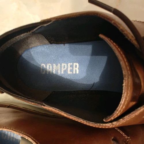 Camper men's shoes used, tan with laces, size 45