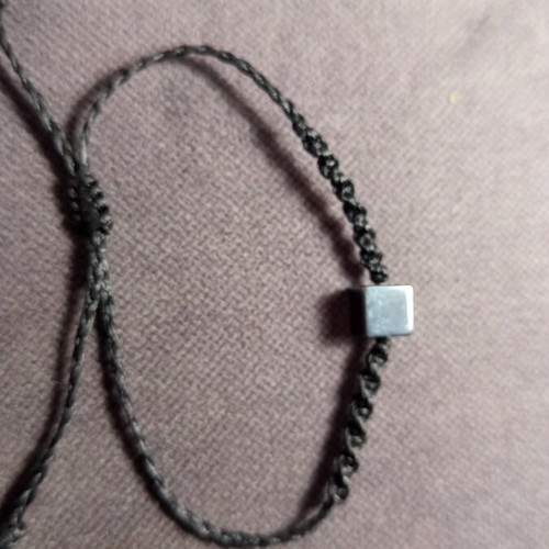 Bracelet with hematite energy crystal new, black