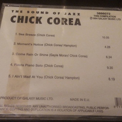 CD The Sound of Jazz Chick Corea new, sealed