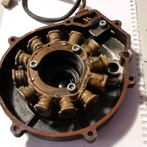 Kawasaki KLR 250 coils and cover used