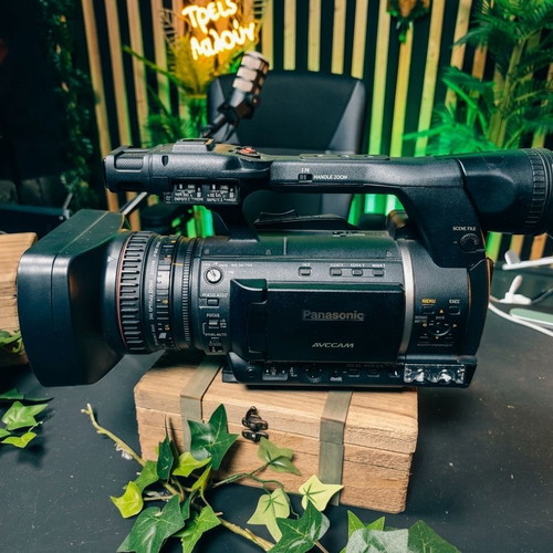 Panasonic AG-AC130EJ & AG-AC90 Full HD video camera package with batteries and SD cards
