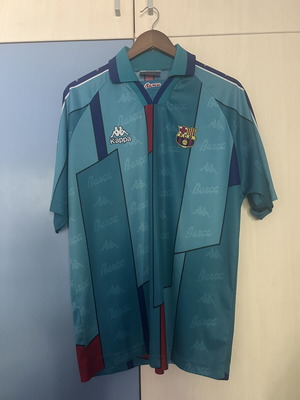 1995-1997 FC Barcelona away shirt, size L