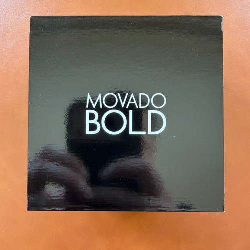 Movado Bold Ion Plated Stainless Steel Quartz Watch new, black