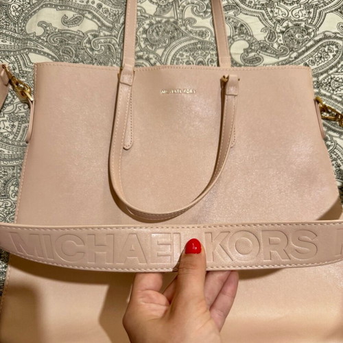 Michael Kors shoulder tote new, nude pink and beige