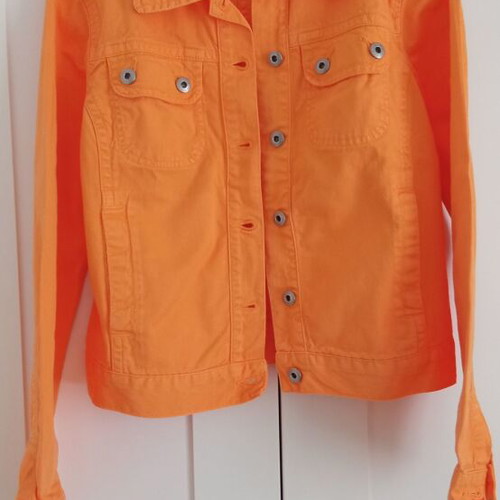 The Hip Site orange jacket cotton used size L
