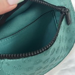 Benetton Green Crossbody Pouch Bag like new, teal fabric