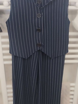 Pants and vest set small new by Trendyol white and blue