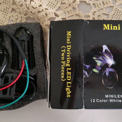 Mini driving lights new, complete set