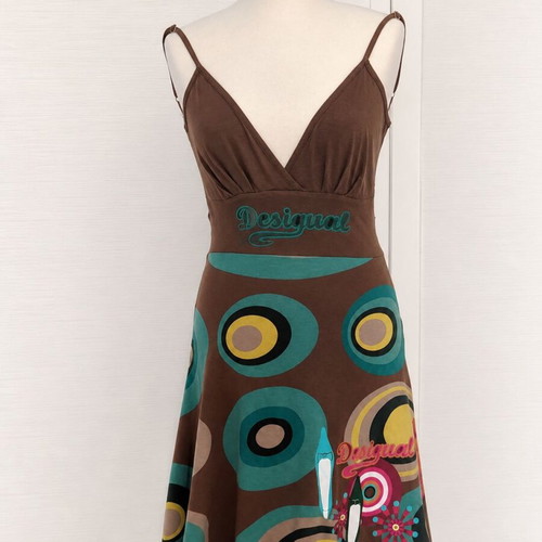 Desigual dress with geometric print, size M