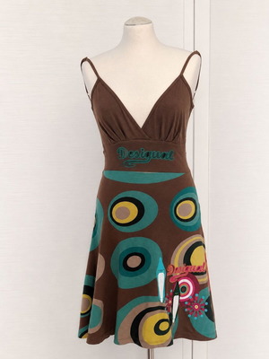 Desigual dress with geometric print, size M