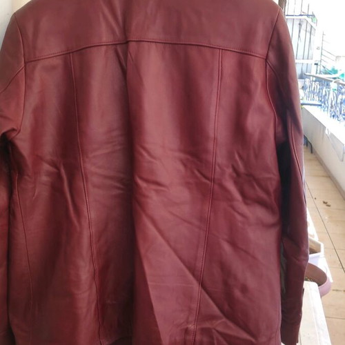 Arma genuine leather jacket new, size L, burgundy