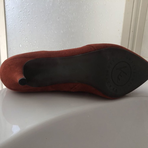 Castor ankle boots new, dark orange, size 41