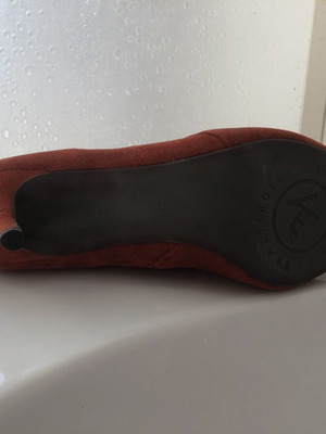 Castor ankle boots new, dark orange, size 41