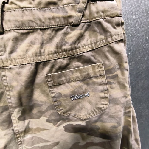 Vintage Y2K Witch military mini skirt like new, brown and green