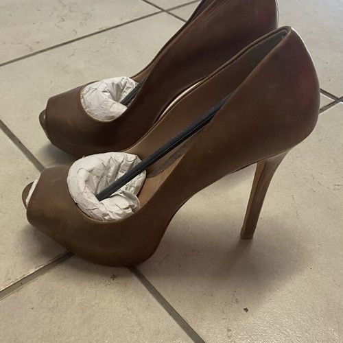 Aldo brown high-heeled pumps size 40 like new