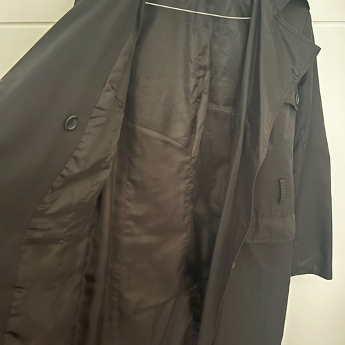 Zara trench coat XL black lined without belt