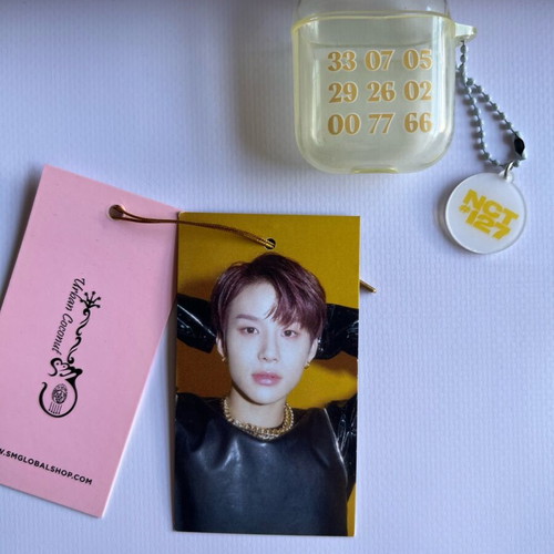 NCT 127 Neo Zone Clear AirPods Case with Keyring and Exclusive Jungwoo Photo Tag