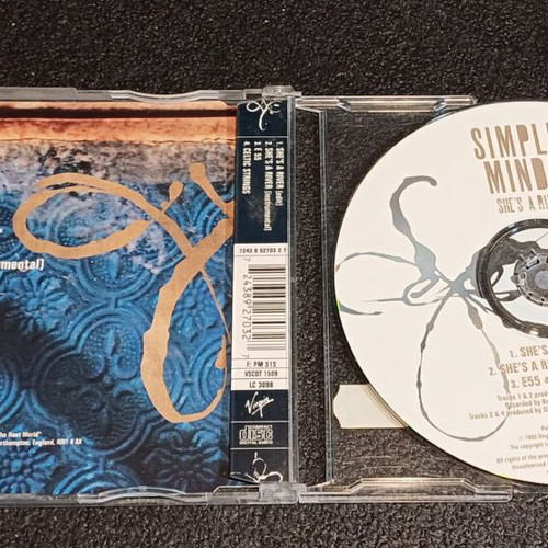 Simple Minds She's A River CD single 1995 used, rock