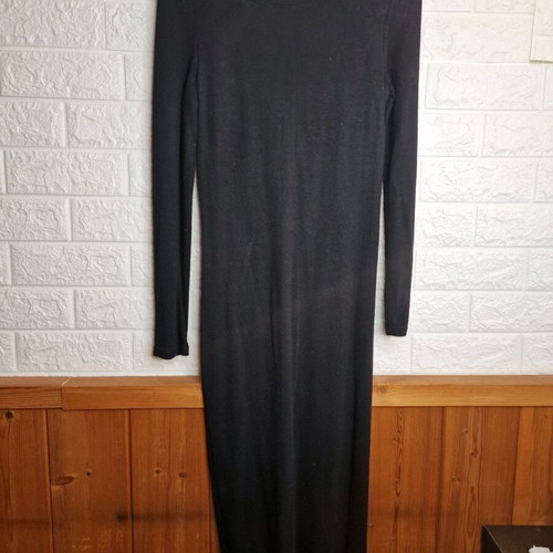 Midi black dress like new, size S