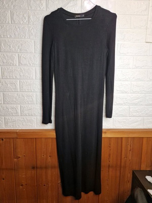 Midi black dress like new, size S