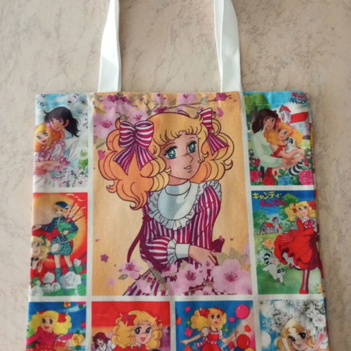 Tote bag with Candy Candy design, brand new canvas shoulder bag