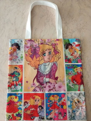 Tote bag with Candy Candy design, brand new canvas shoulder bag