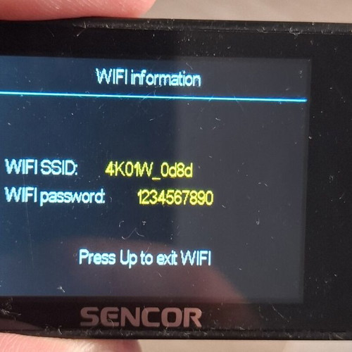Sencor Action Camera 4K WiFi like new