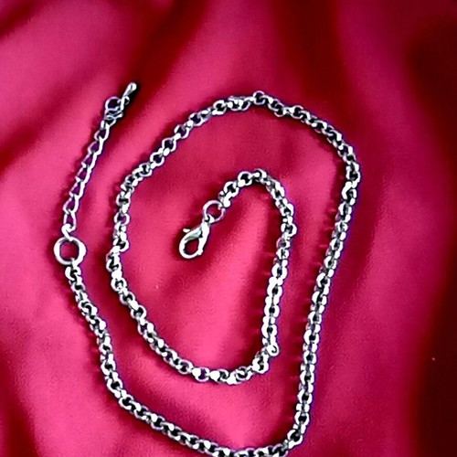 D&G Dolce & Gabbana 925 Silver Iced Dog Tag Pendant like new with gift chain