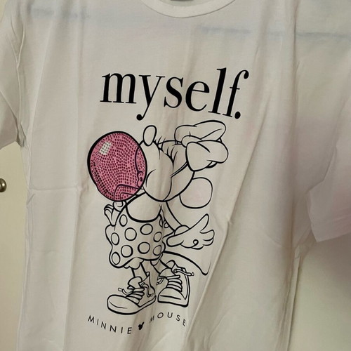 Disney T-shirt Stradivarius size M like new, white