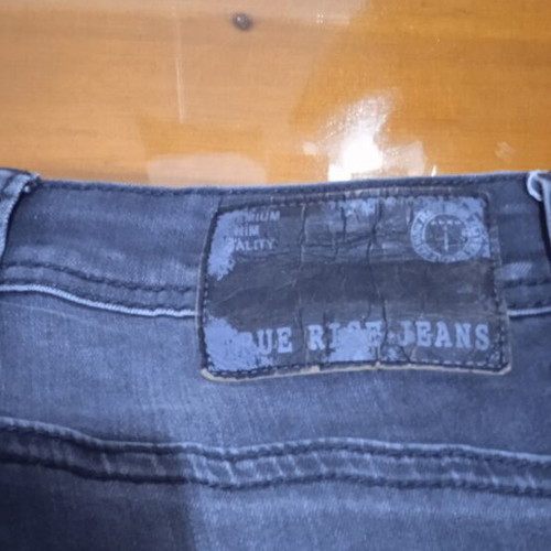 Men's denim bermuda shorts used, black, size W28