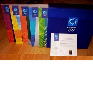 Αυθεντικό Άλμπουμ Ολυμπιακοί Αγώνες Αθήνα 2004 - Σετ με 5 βιβλία