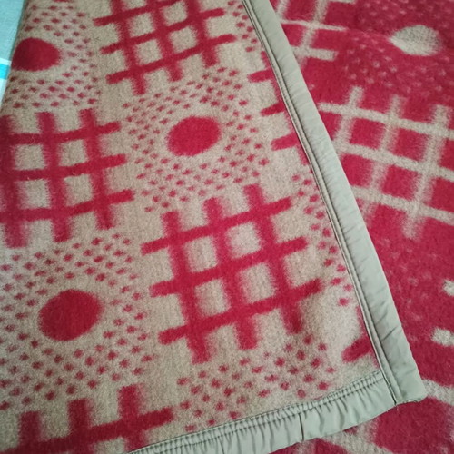 Wool blankets double, new, pack of two, 1.85×1.85 m