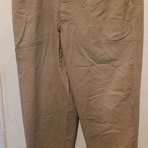 Buggy cargo pants size L like new, beige cotton