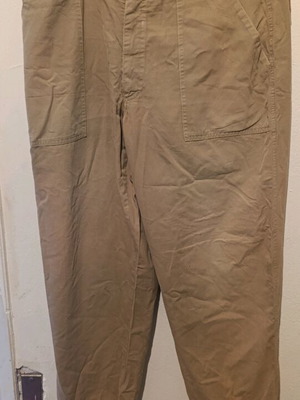 Buggy cargo pants size L like new, beige cotton
