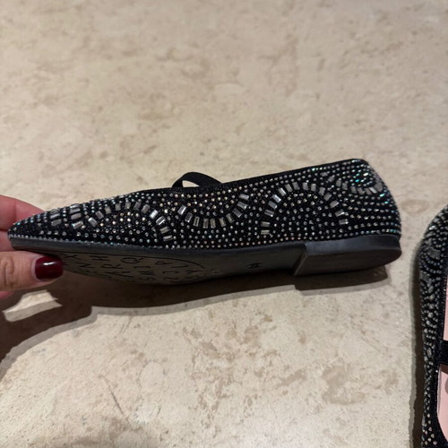Mix Mind black ballerinas like new, size 33 with crystals
