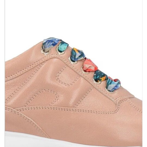 Hogan shoelaces multicolor satin new