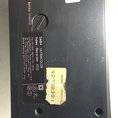 SABA Video-Recorder 6012 vintage VHS VCR used