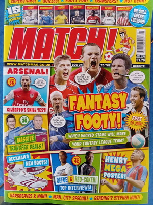 Match Football Magazine Issue 17-23/7/2007 Like New with Henry Poster