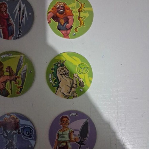 Chipicao Hercules 2021 caps set of 15 with stickers, new