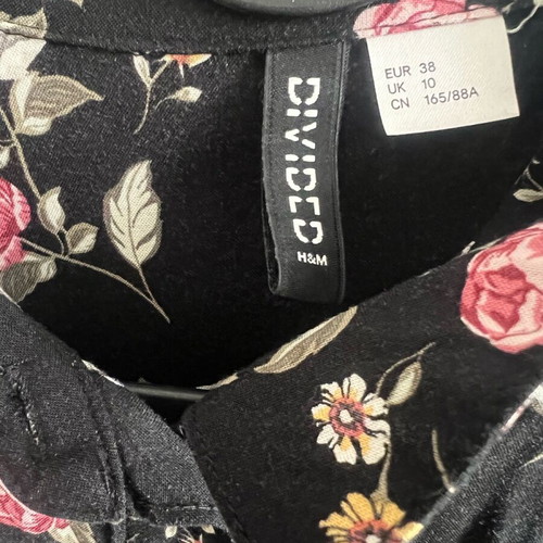 H&M floral shirt tunic like new, size S/M
